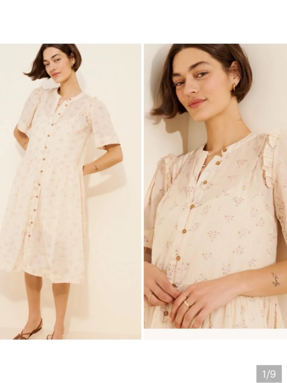 Free people Bella Mae midi dress Size XS - Picture 2 of 13